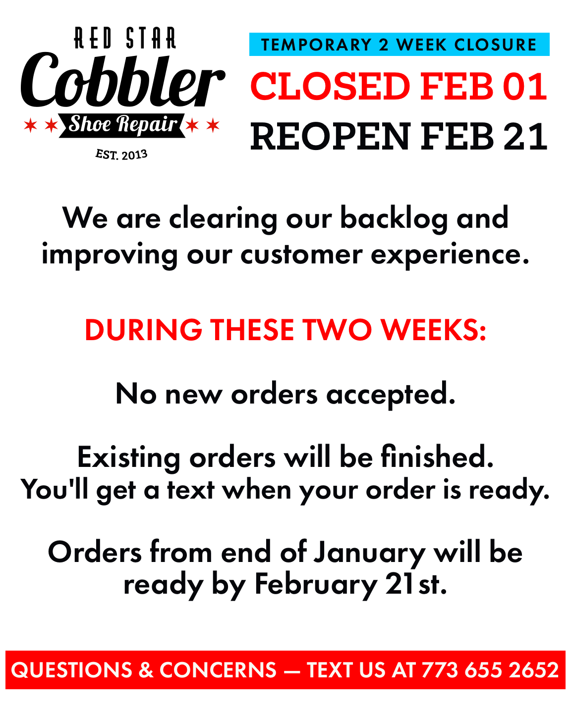 Closing Announcement Mobile